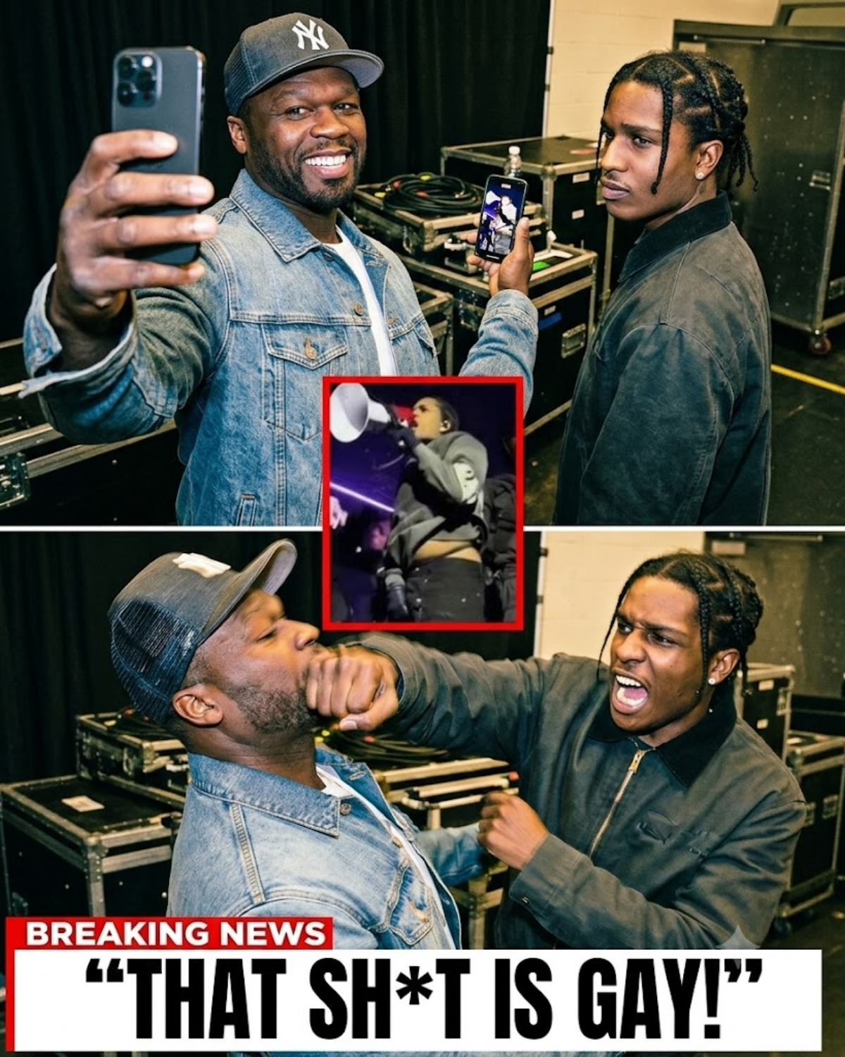 50 Cent tried to completely HUMILIATE A$AP Rocky over his shocking viral stage outfit, but he messed with the WRONG one! 😱🔥 After the internet lost its mind over the wild video, Rocky fired back with a brutal, career-ending clapback that is breaking the internet!