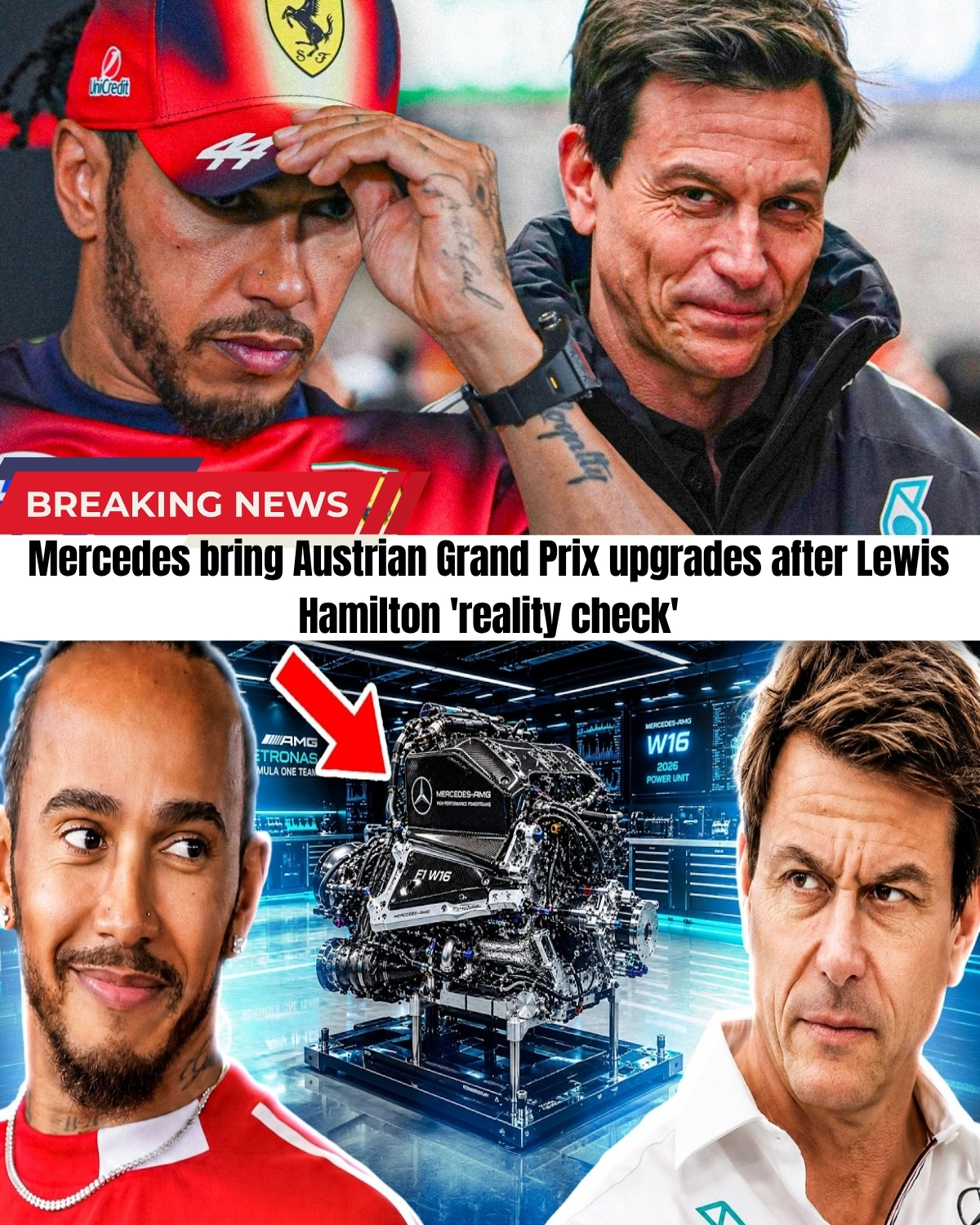 Toto Wolff just made a MASSIVE confession after Lewis Hamilton's shocking Ferrari victory! 😱🏎️💨 The Mercedes empire is officially shaking! 🤯 Wolff finally admitted they suffered a brutal "reality check" and exposed his own team's fatal "Achilles heel" that is destroying their season!