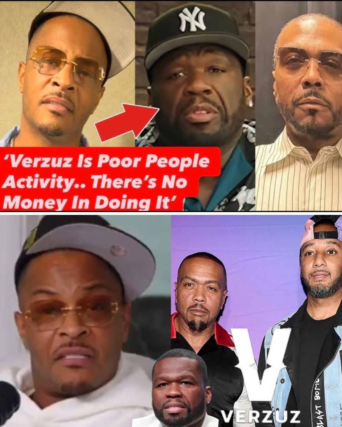 T.I THRASHES VERZUZ After BEGGING 50 CENT To Battle Him.. Timbaland RESPONDS