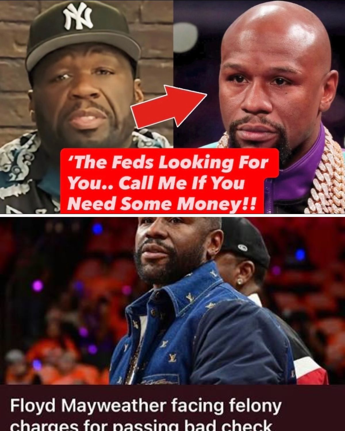 50 Cent RESPONDS To Floyd Mayweather FELONY CHARGES &amp; FACING PRISON TIME For Theft &amp; Fraud