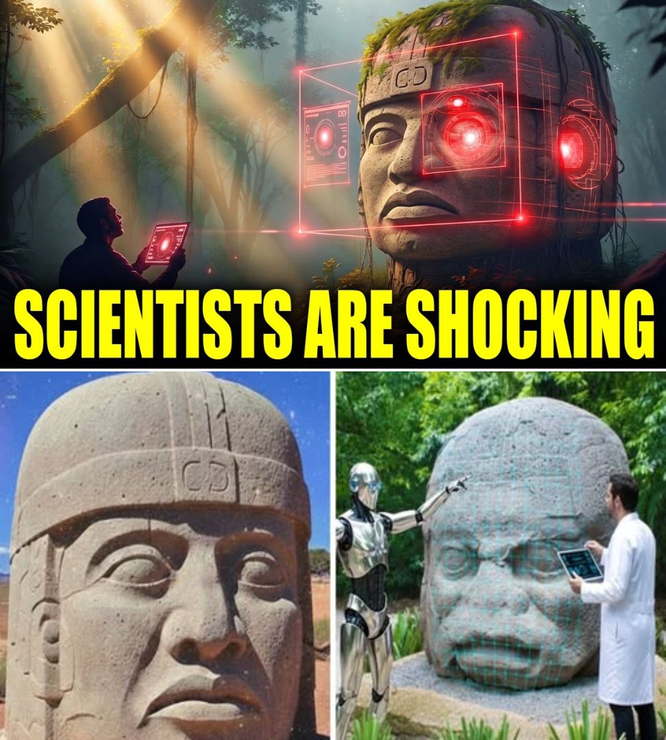 ๐จ SHOCKING DISCOVERY: A New AI Scan of the Olmec Heads Reveals Something No One Expected ๐ณ๐ฟ