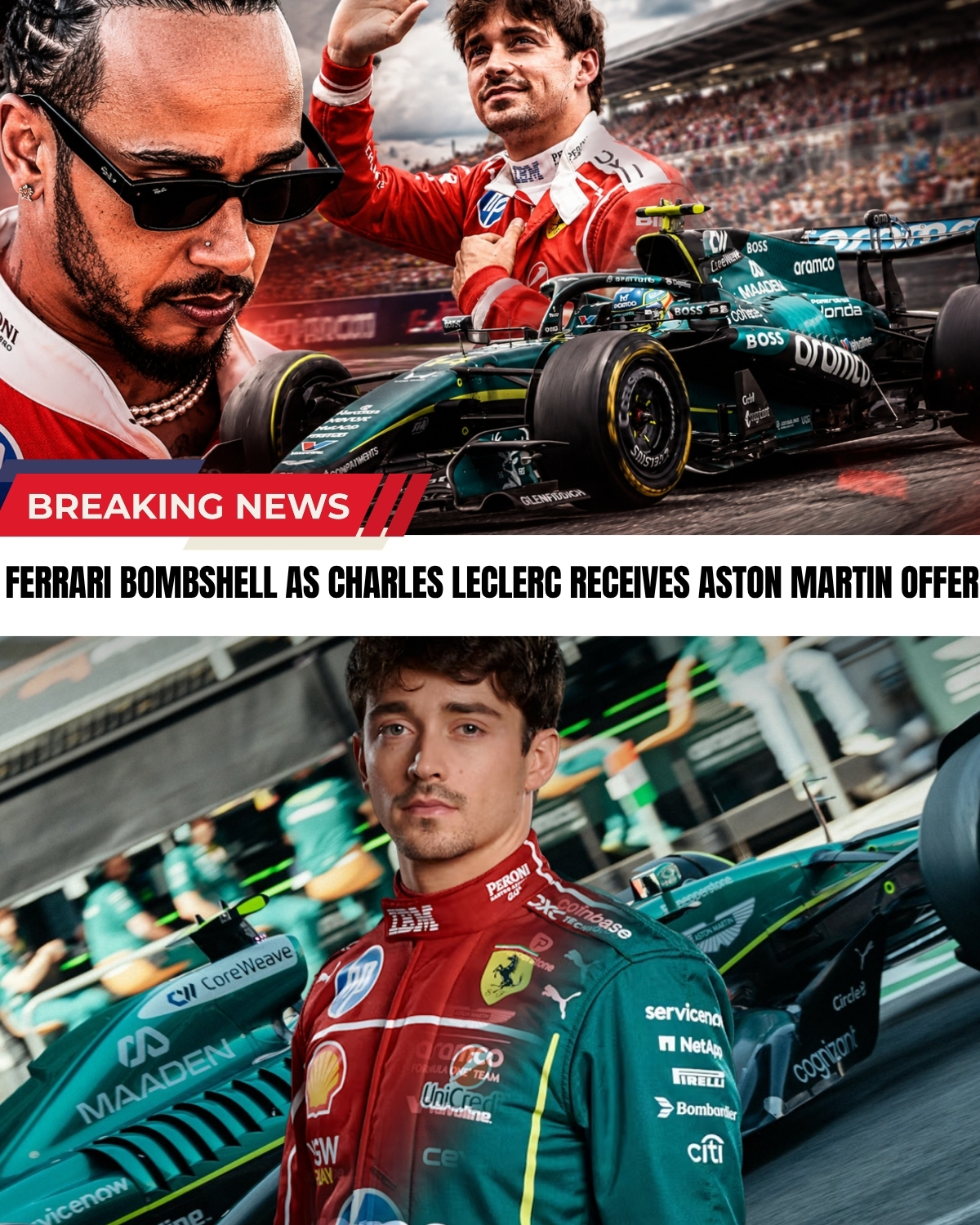 Rumors are EXPLODING around the paddock! ๐ฅ After a disastrous Miami GP and ongoing nightmare tyre issues, Charles Leclerc has just received a MASSIVE, jaw-dropping offer from a major rival team!