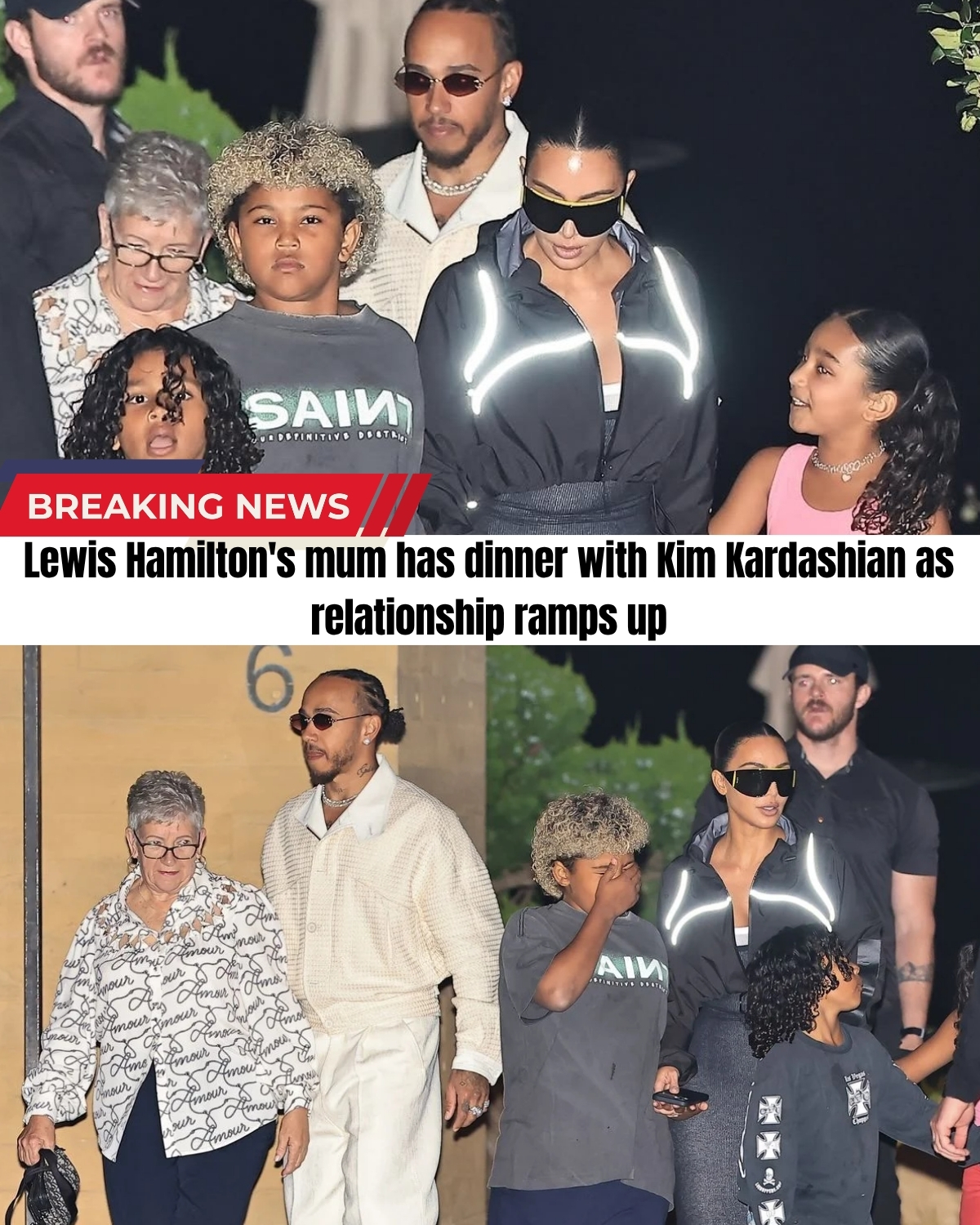 The F1 superstar and reality TV queen just broke the internet! ๐คฏ Rumors of a massive romance are exploding after Lewis was caught doing the UNTHINKABLE. He didn’t just take Kim on a dateโhe brought his own MOTHER to a private Kardashian family party!