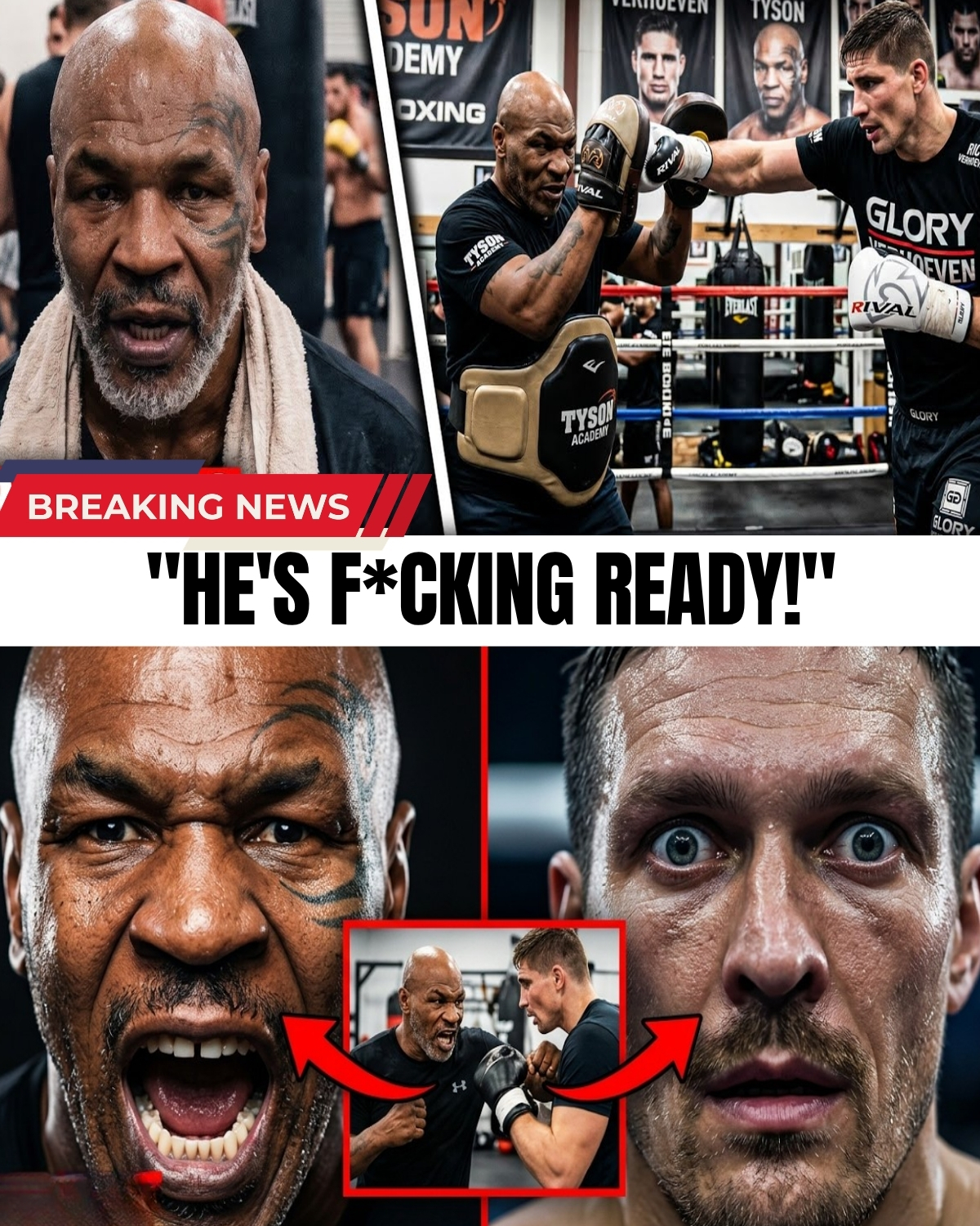 The heavyweight division is in absolute meltdown! 😱 After a savage training session with Rico Verhoeven, legend Mike Tyson just dropped a terrifying bombshell on Oleksandr Usyk!