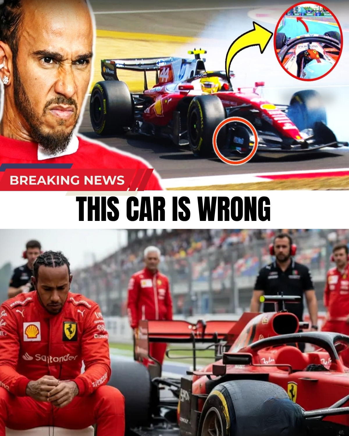 The dream is turning into a pure NIGHTMARE! ๐ฑ Lewis Hamilton just EXPOSED a catastrophic, unfixable flaw in Ferrari’s SF-26, and paddock experts are panicking! ๐ฅ With the car in ruins and rumors exploding, insiders claim the 7-time champ might walk away FOR GOOD.