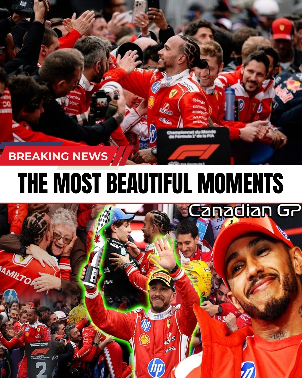 The Montreal crowd witnessed absolute magic! 🇨🇦 Lewis Hamilton just delivered a breathtaking, heart-stopping masterclass to secure 2nd place!