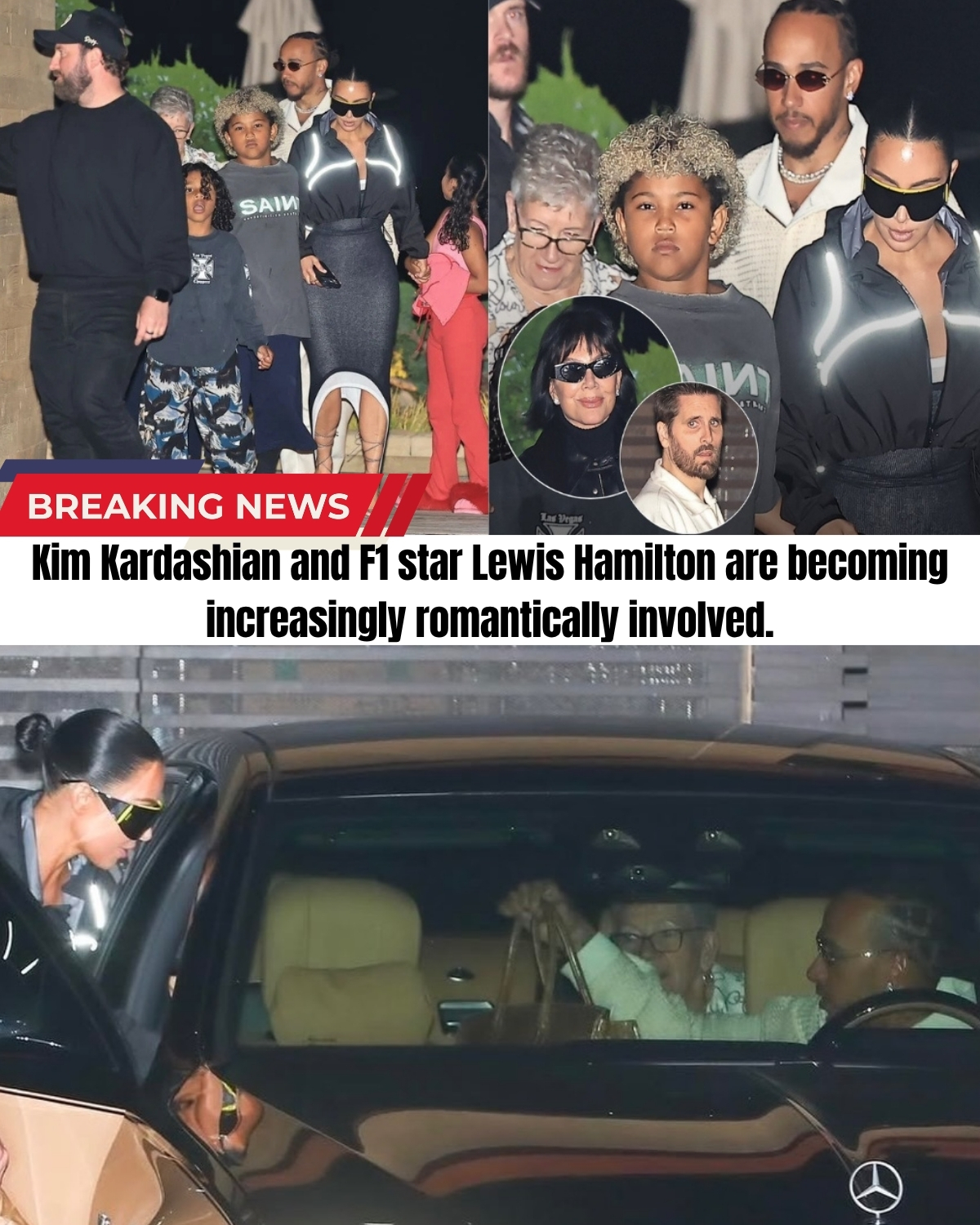 The internet is breaking! ๐คฏ F1 King Lewis Hamilton and Kim Kardashian just escalated their fiery romance to a whole new level! Caught on camera in LA, Lewis wasn’t just on a dateโhe was seen bonding with Kim’s kids while BOTH of their mothers watched!
