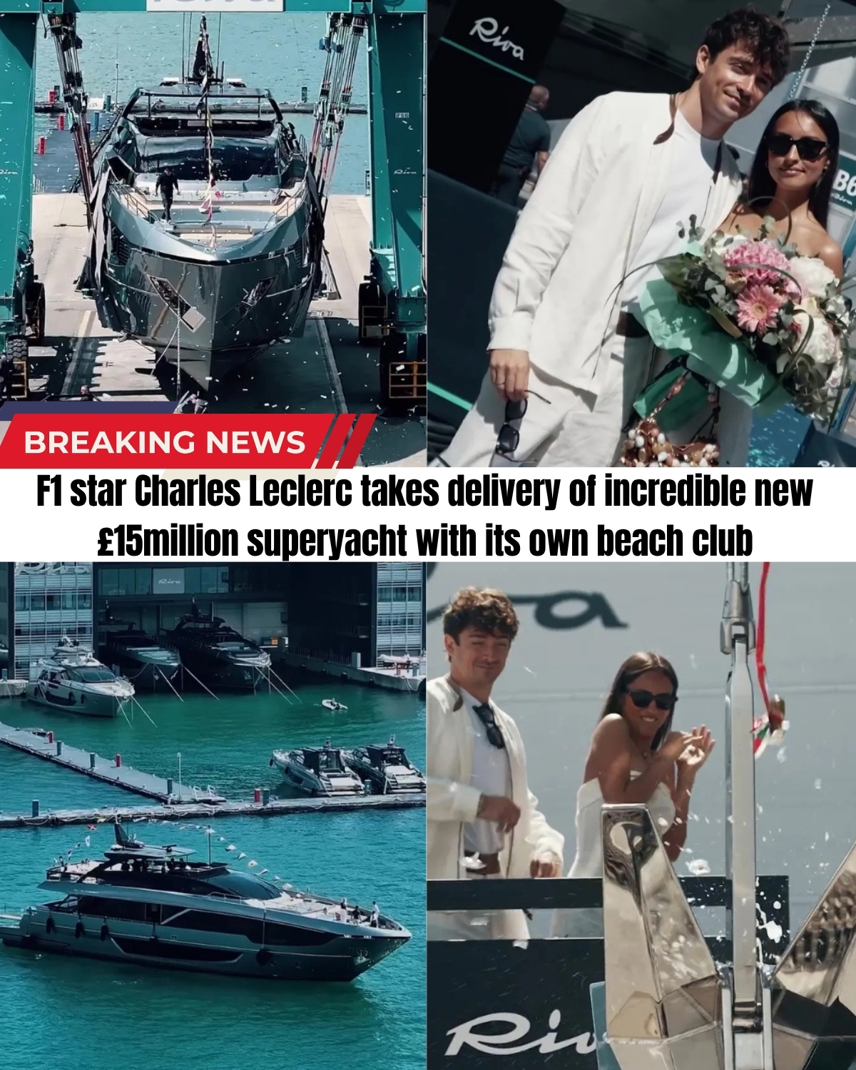 While Mercedes leaves Ferrari in the dust, Charles Leclerc is making waves of a different kind! ๐ฑ The Monegasque hero just dropped a staggering ยฃ15,000,000 on a custom superyacht for his new bride Alexandraโand wait until you see the “hidden” 35m beach club!