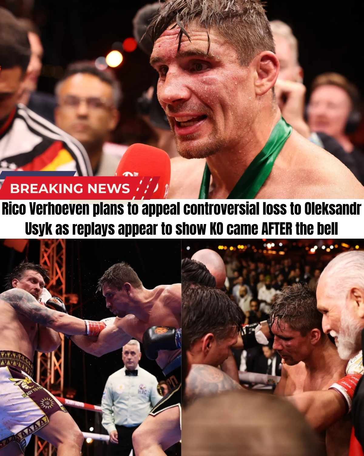 The Pyramids mega-fight scandal has just turned into a legal war! 🥊 Rico Verhoeven officially announced he is appealing his controversial loss after video evidence proved the referee stopped the fight AFTER the bell already rang!