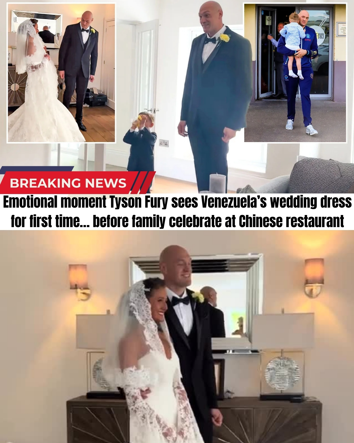 The “Gypsy King” has completely melted! ๐ฑ A viral video just leaked showing the exact moment heavyweight icon Tyson Fury saw his 16-year-old daughter Venezuela in her wedding dress…