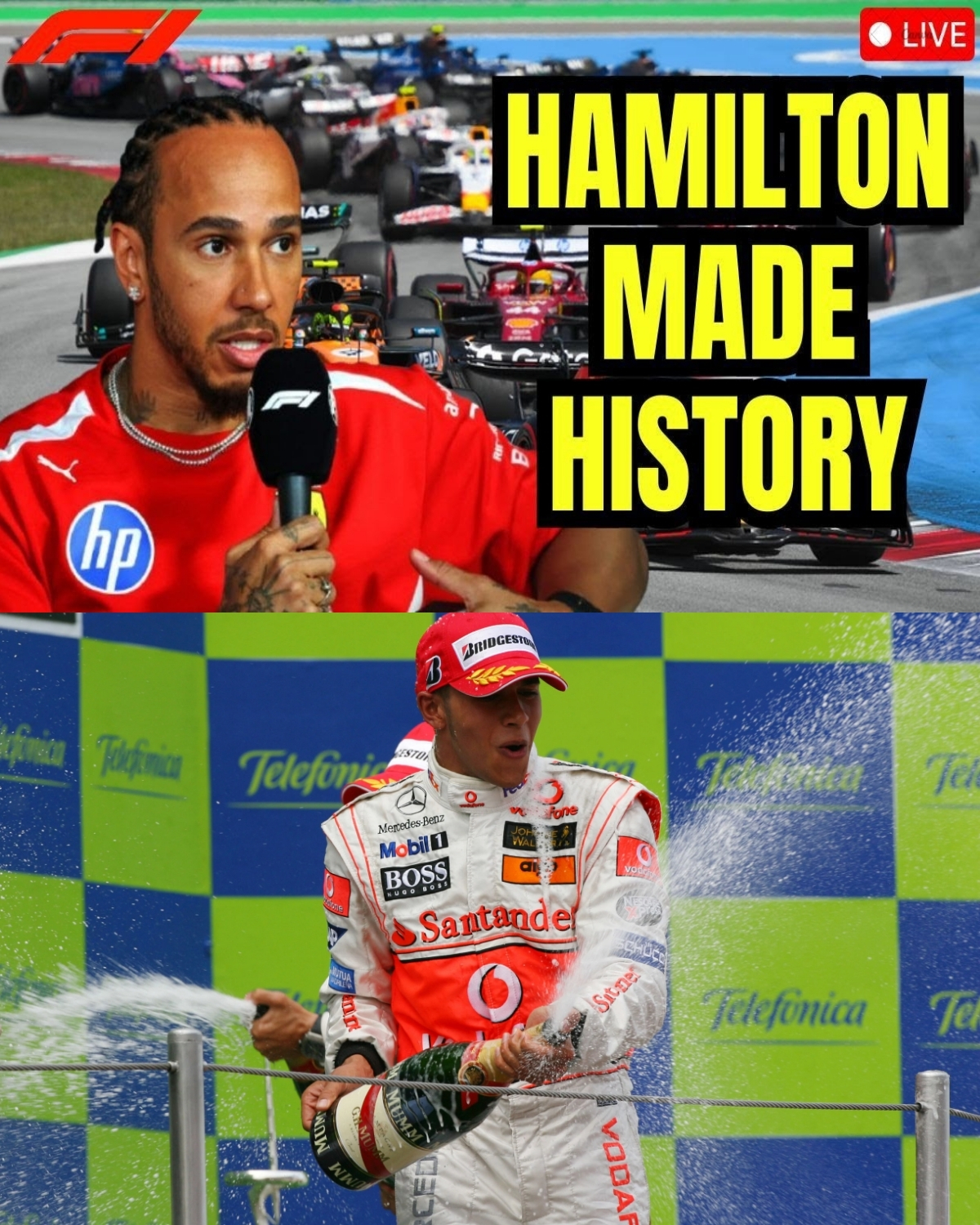 The racing world has just been flipped upside down! ๐ฅ In a mind-blowing Grand Prix finish, Lewis Hamilton shattered a legendary 47-year-old record held by Niki Lauda since 1976!