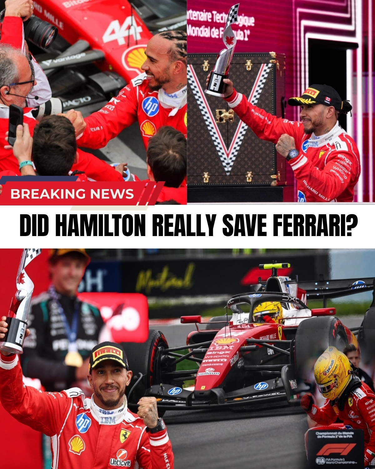 The F1 world is STUNNED! ๐จ๐ฆ Lewis Hamilton just pulled off an absolute masterclass at the Canadian GP in an un-upgraded SF-26! ๐คฏ After brutally overtaking Max Verstappen, Hamilton revealed a shocking truth about Ferrari’s technology.