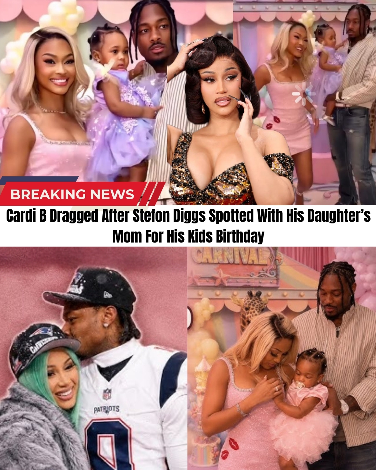 Stefon Diggs JUST dumped Cardi B and you won’t believe who he went back to! ๐ฑ๐ The drama is exploding! ๐ฅ While Cardi is facing a massive new diss track from Nicki, NFL star Stefon Diggs was just caught leaving her behind to reunite with his baby mama!