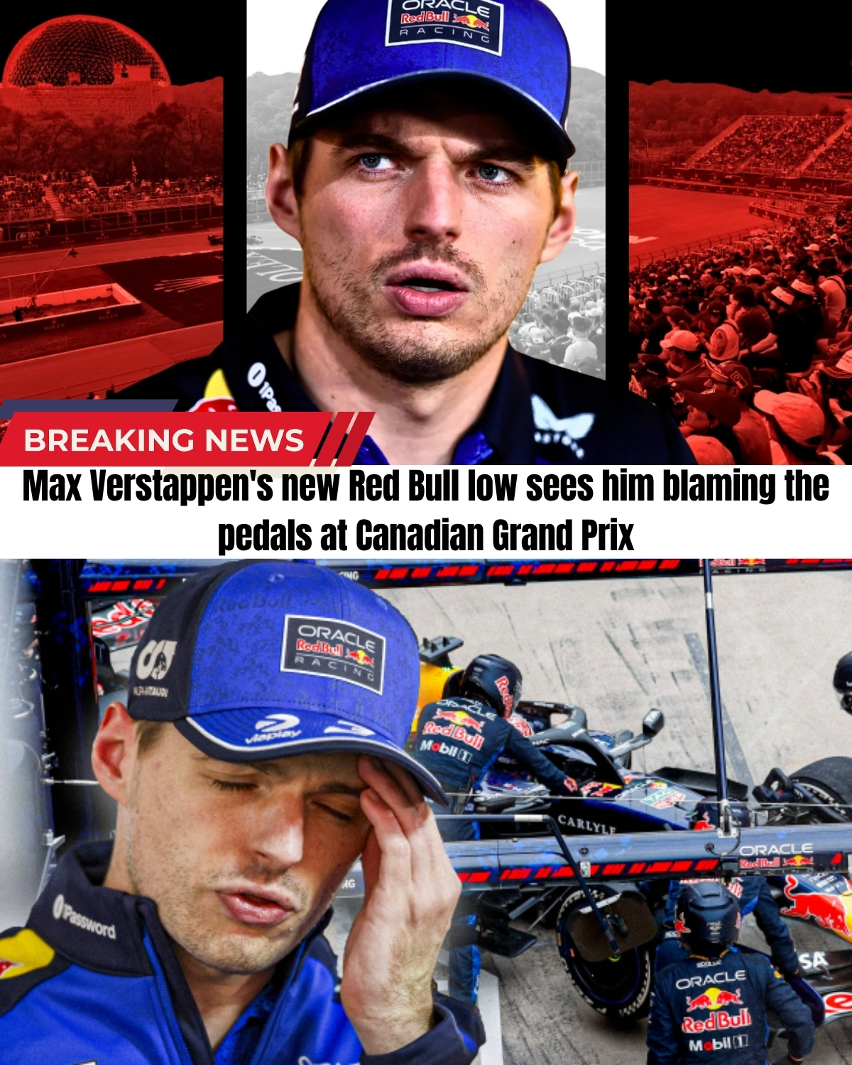 The F1 world is in absolute shock! ๐คฏ After a devastating breakdown at the Nurburgring, Max just returned to Canada only to face a total nightmare! ๐ He is trapped in 7th place, completely crushed by Mercedes!