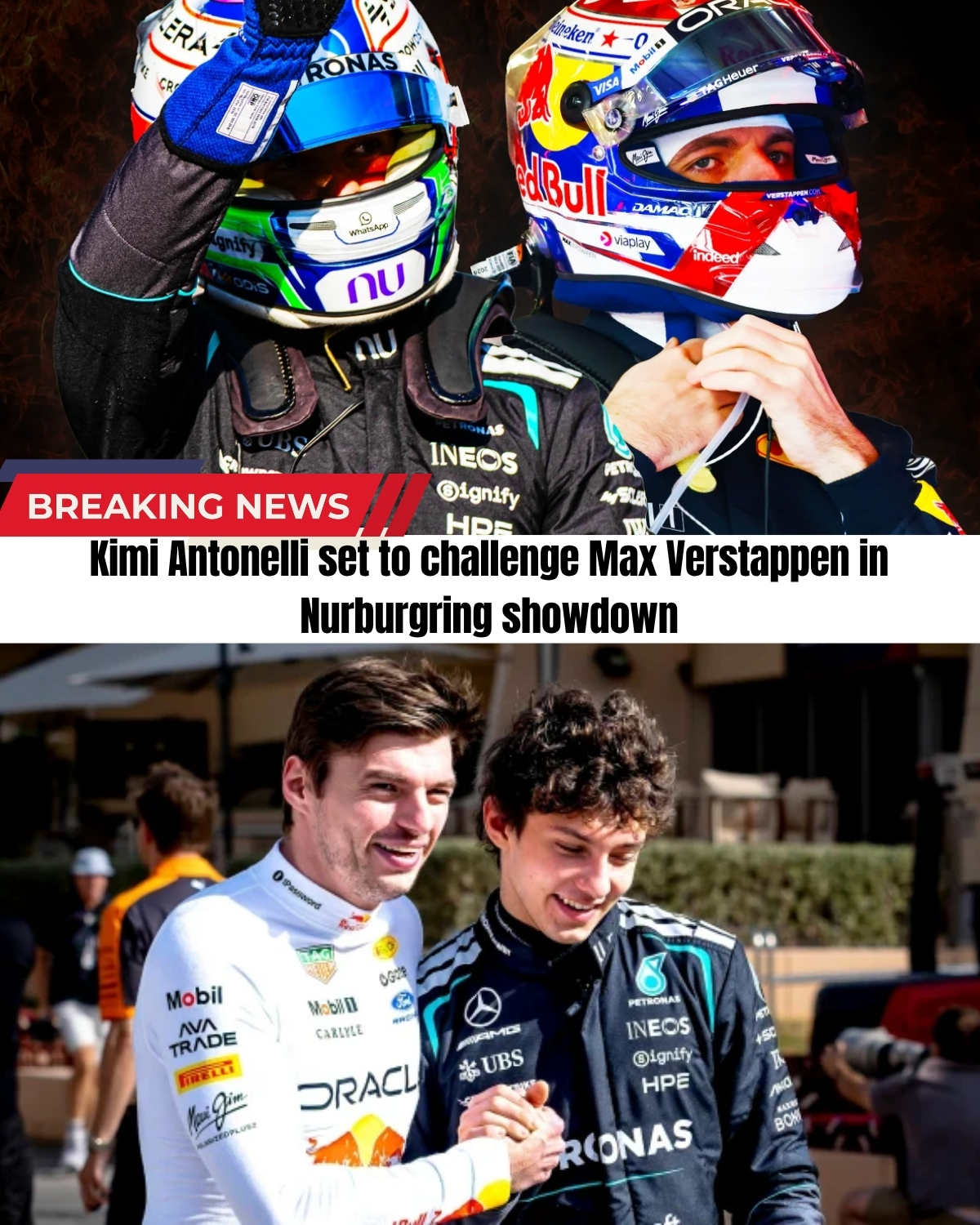 Max Verstappen is breaking records before even starting the Nurburgring 24H! ๐ฑ Tickets are SOLD OUT, but the biggest shocker just dropped. ๐ฅ F1 Championship leader Kimi Antonelli was just caught on camera revealing a massive secret about joining the exact same legendary race!