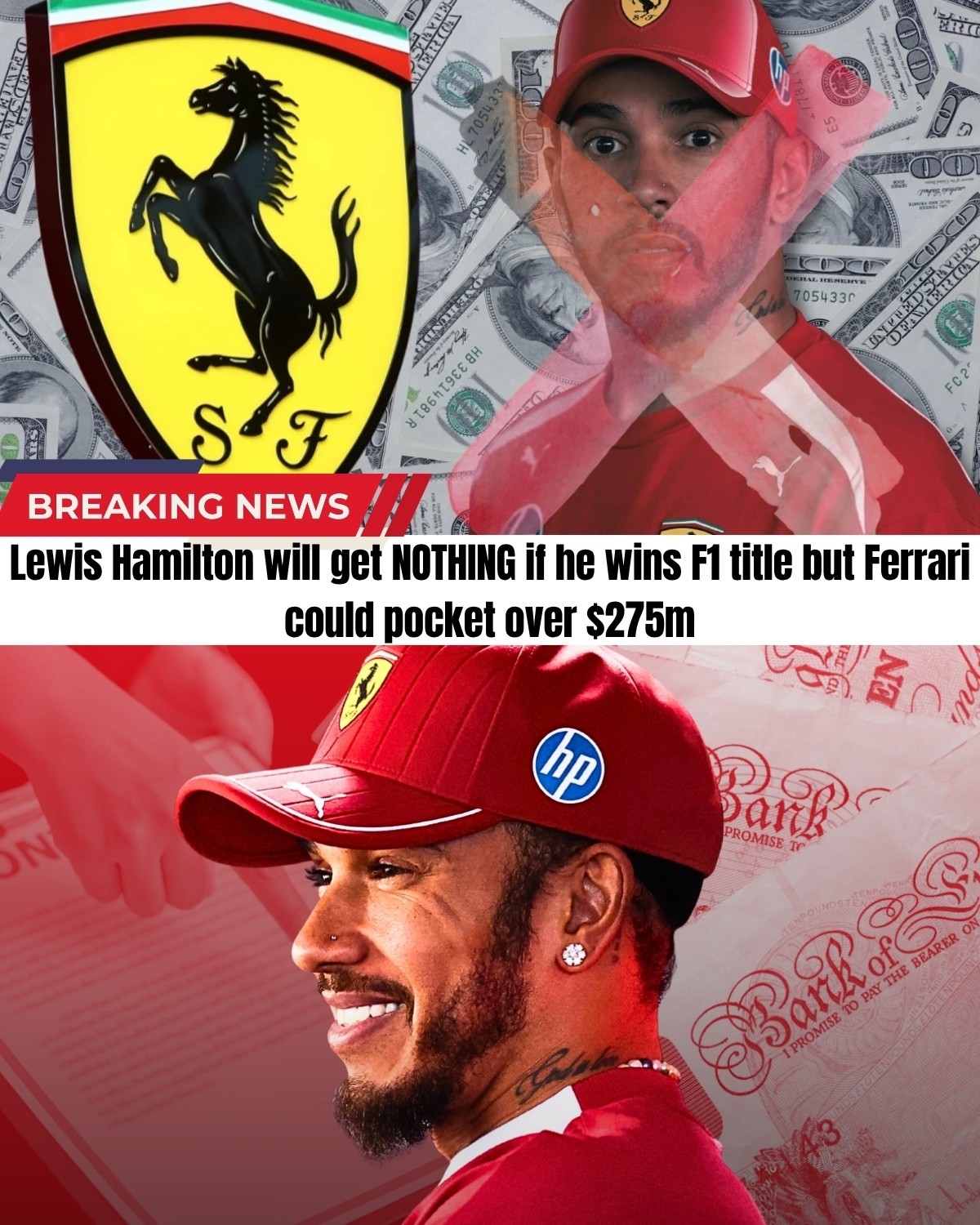 Everyone is hyped for Lewis Hamiltonโs historic 8th World Title at Ferrari! ๐ด But a former F1 boss just leaked the brutal financial truth about the sport.