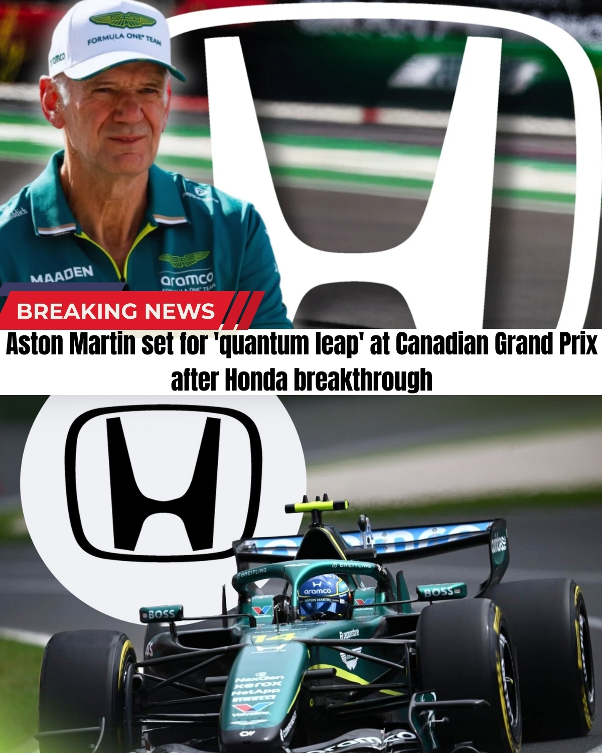 Aston Martinโs 2026 nightmare is hitting a breaking point! ๐ Tied for DEAD LAST, the billionaire squad has left Adrian Newey totally deflated. ๐คซ But a leaked report from Sakura just exposed an insane dyno miracle that will completely change the Montreal grid!