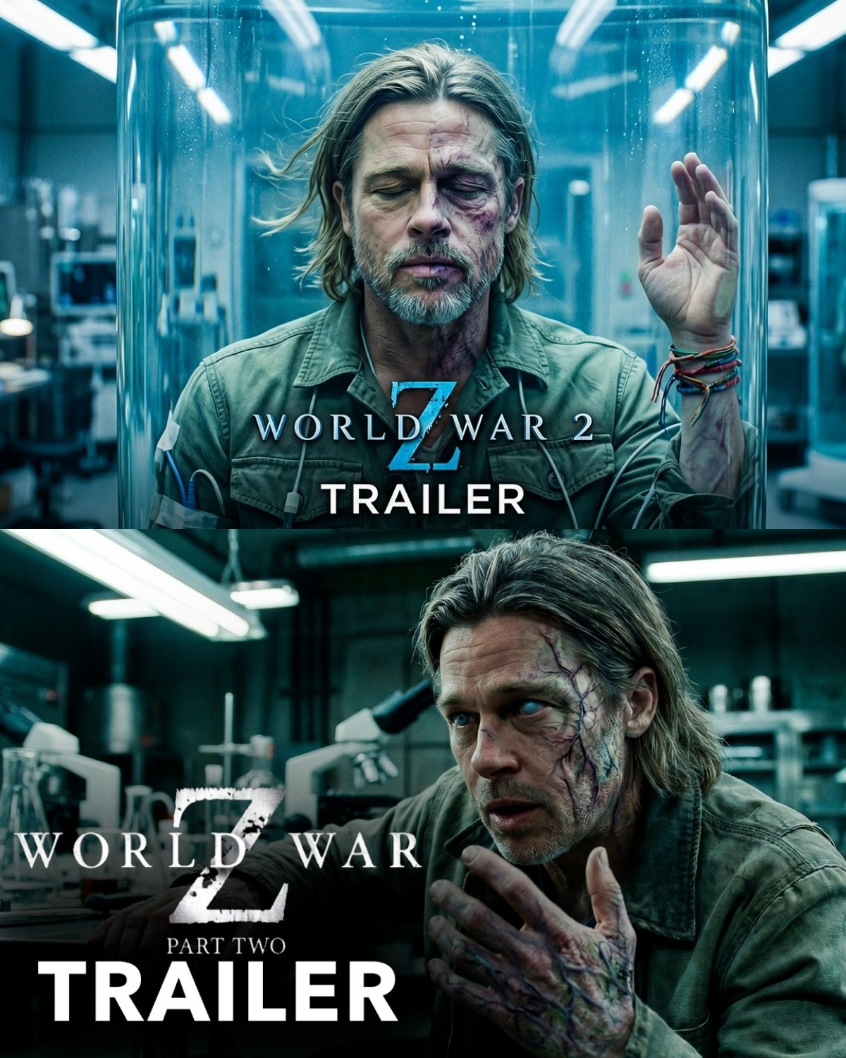¡Paren todo! Uno de los regresos más esperados y pedidos en la historia del cine de terror y ciencia ficción acaba de hacerse realidad. Se ha liberado el espectacular primer tráiler conceptual de “World War Z 2” (Guerra Mundial Z 2: 2027)
