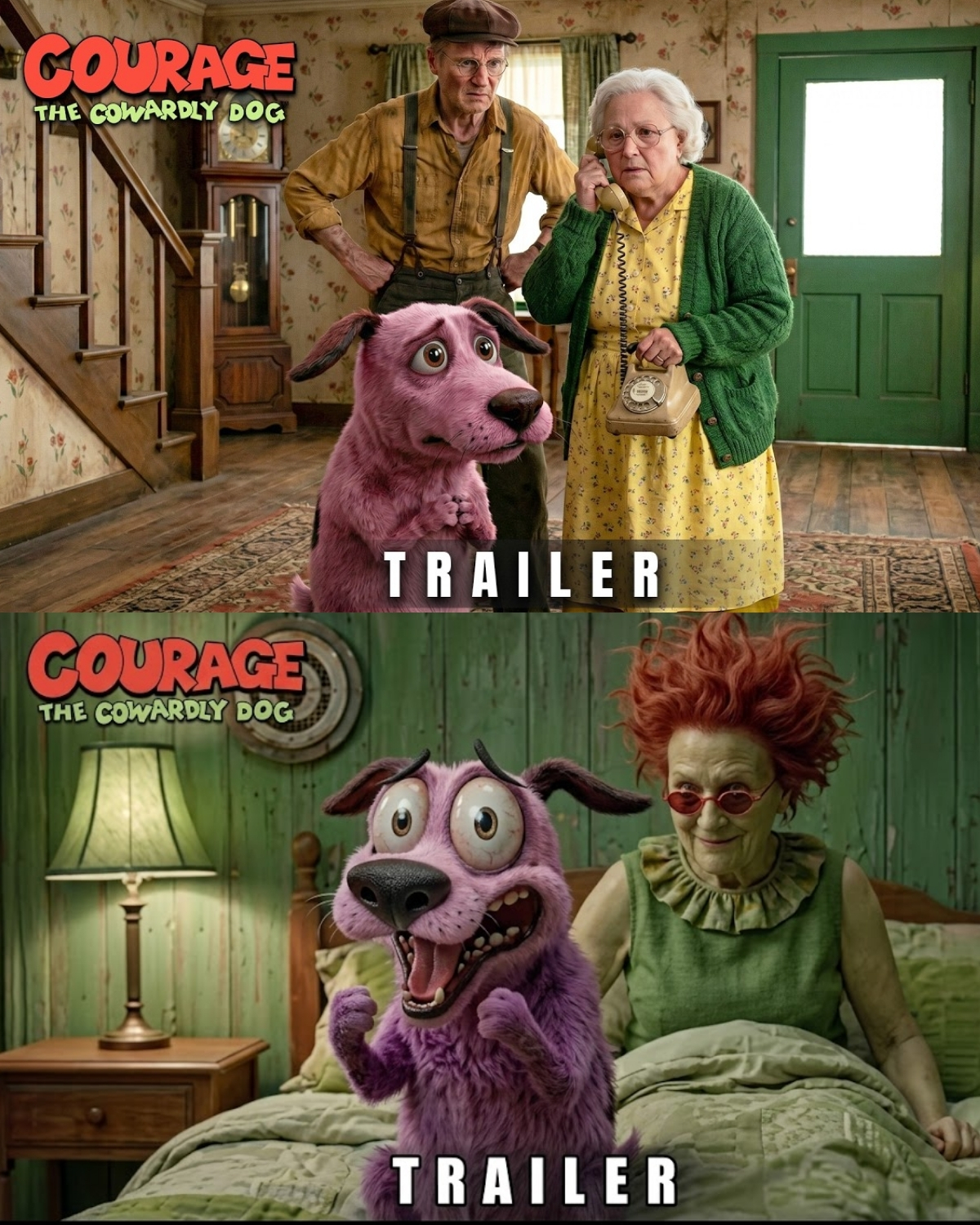 ยกParen todo! El pueblo de “Ningรบn Lugar” vuelve a abrir sus puertas. Se acaba de revelar el trรกiler conceptual de la esperada pelรญcula de “Courage The Cowardly Dog”