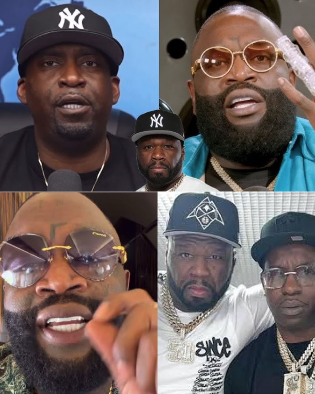 Rick Ross Goes Nuclear Again — 50 Cent Dragged Into Explosive New Rant As Fans Accuse Rozay Of Chasing Album Hype