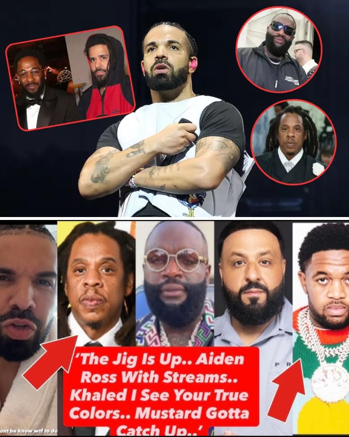 Drake disses the big three, Rick Ross and Jay-Z on several different songs on the just-released Iceman album.