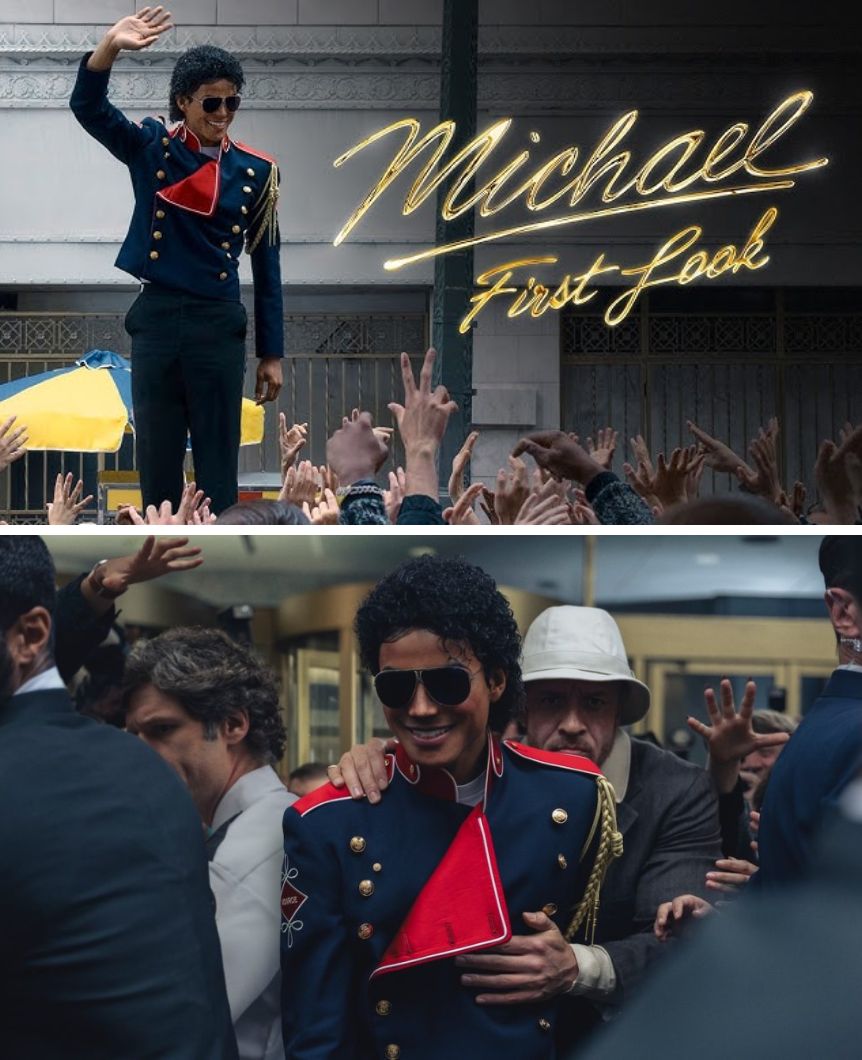 Michael (2026) On the Set of Michael – Jaafar Jackson, Antoine Fuqua, Graham King