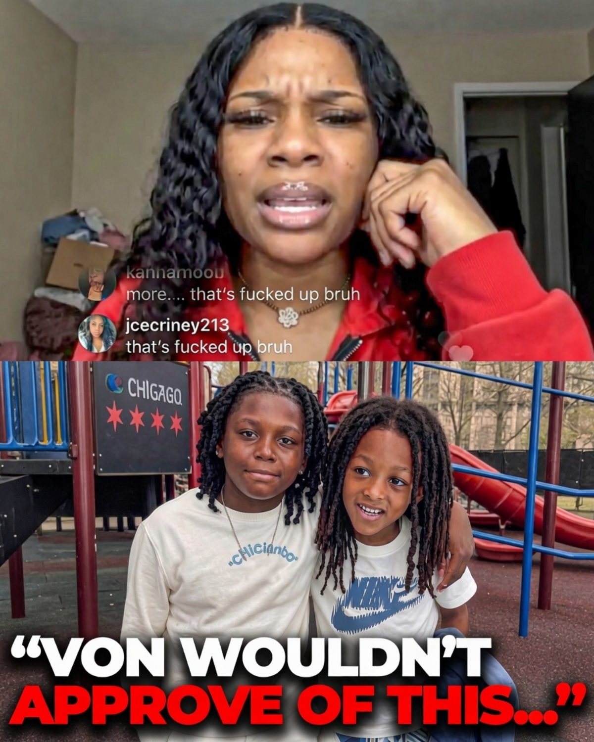 Is the bloodiest rivalry in hip-hop history finally ending? ๐๏ธ๐ A shocking video has just gone completely viral after King Vonโs mother (“Mama Von”) publicly reacted to her grandson forging an unexpected, deep bond with the son of his late rival, FBG Duck!