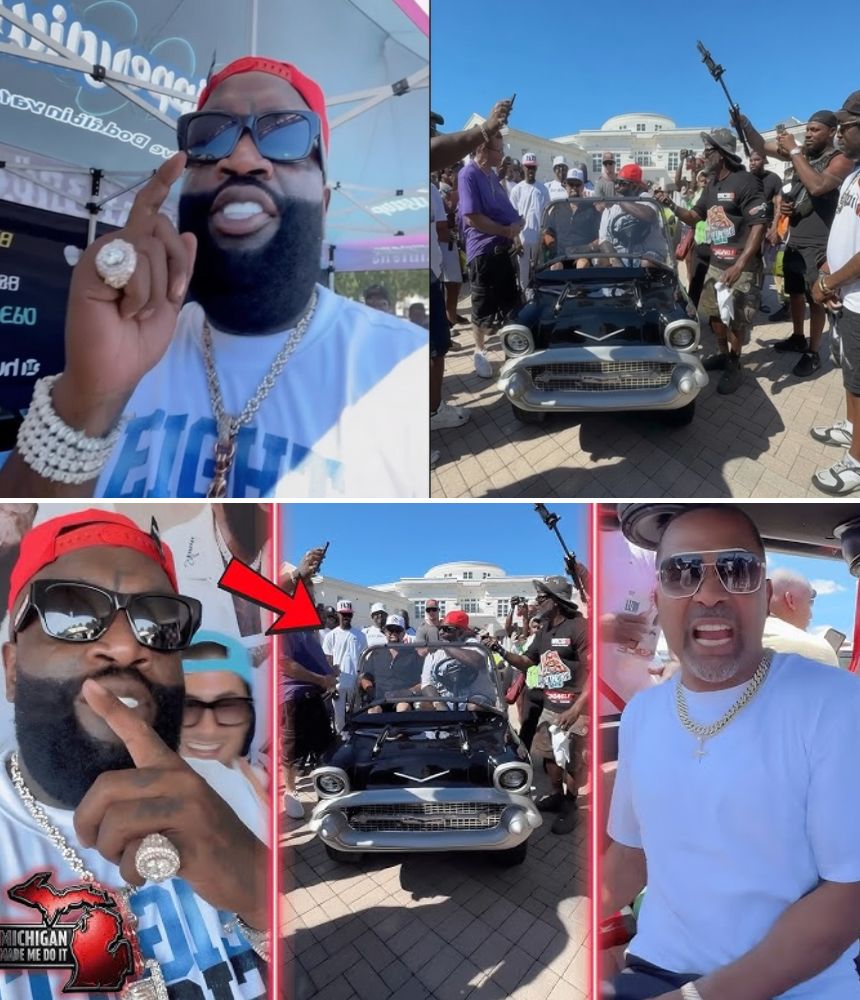 Rick Ross Welcomes Guests at the Kickoff of His 5th Annual Car Show! 🚘